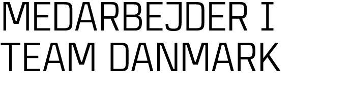 Medarbejder i Team Danmark