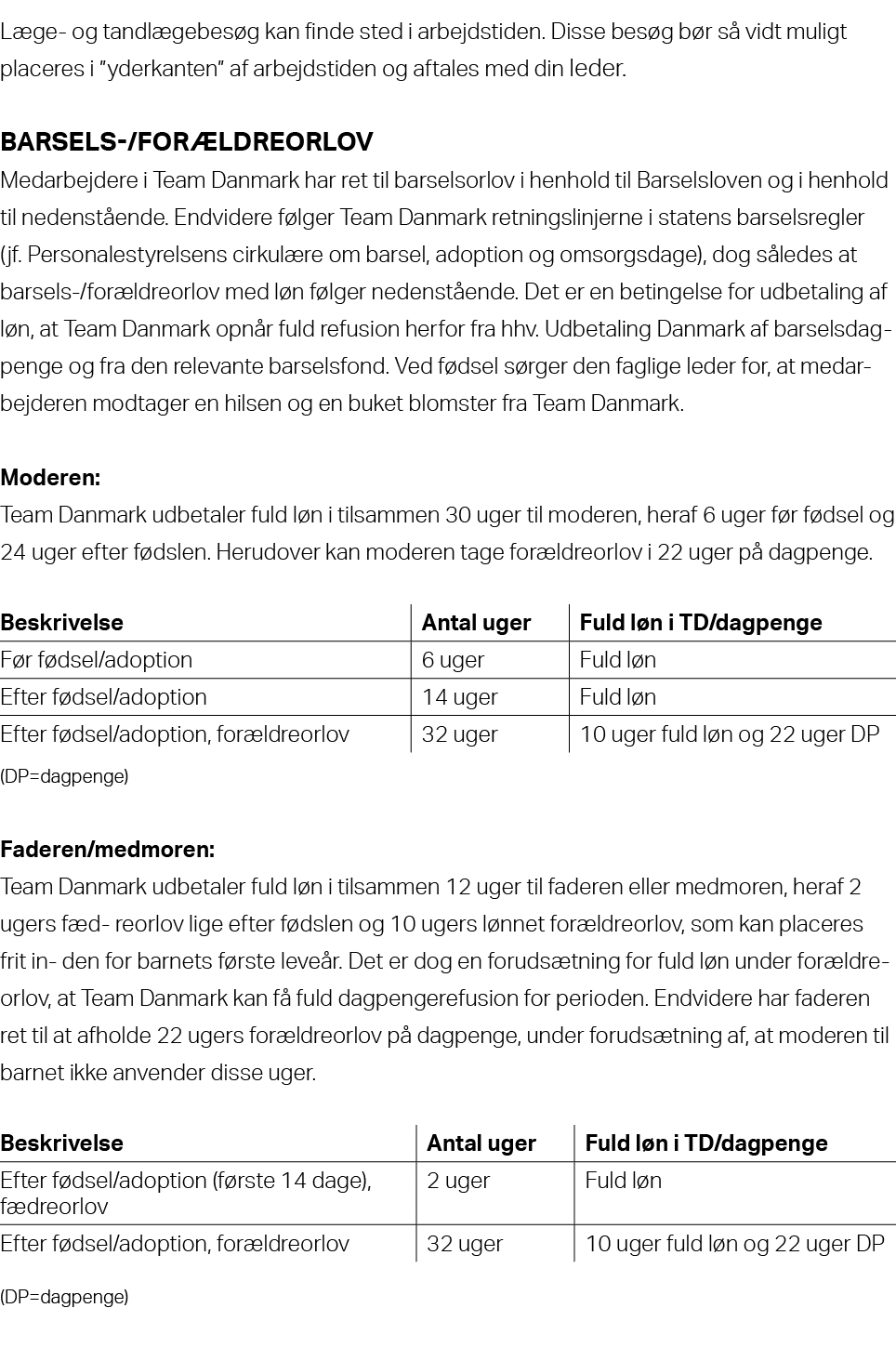 L ge og tandl gebes g kan finde sted i arbejdstiden. Disse bes g b r s vidt muligt placeres i ”yderkanten” af arbejd...